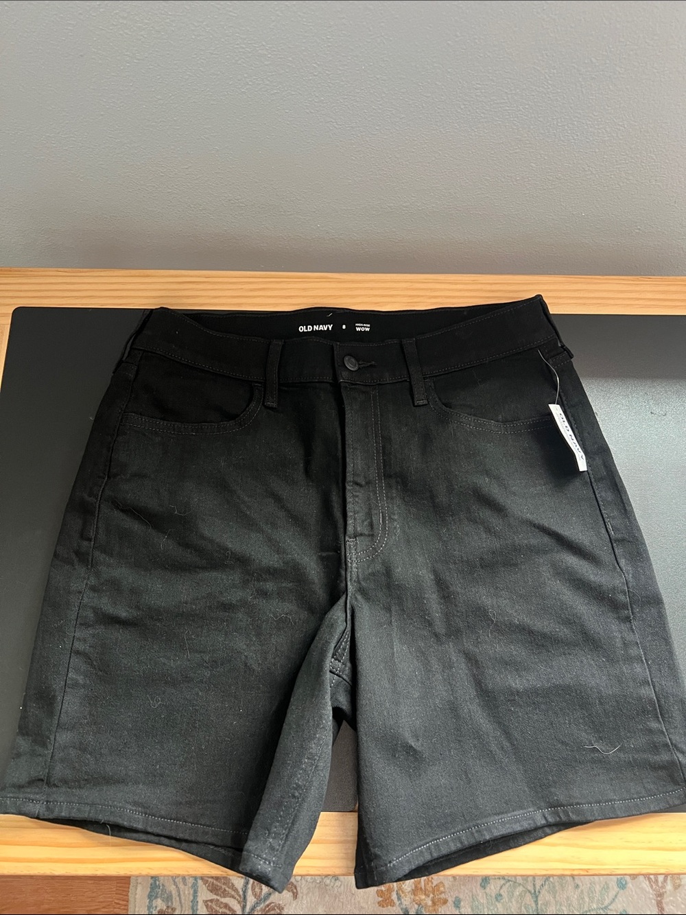 Old Navy women’s Black Relaxed Denim Shorts